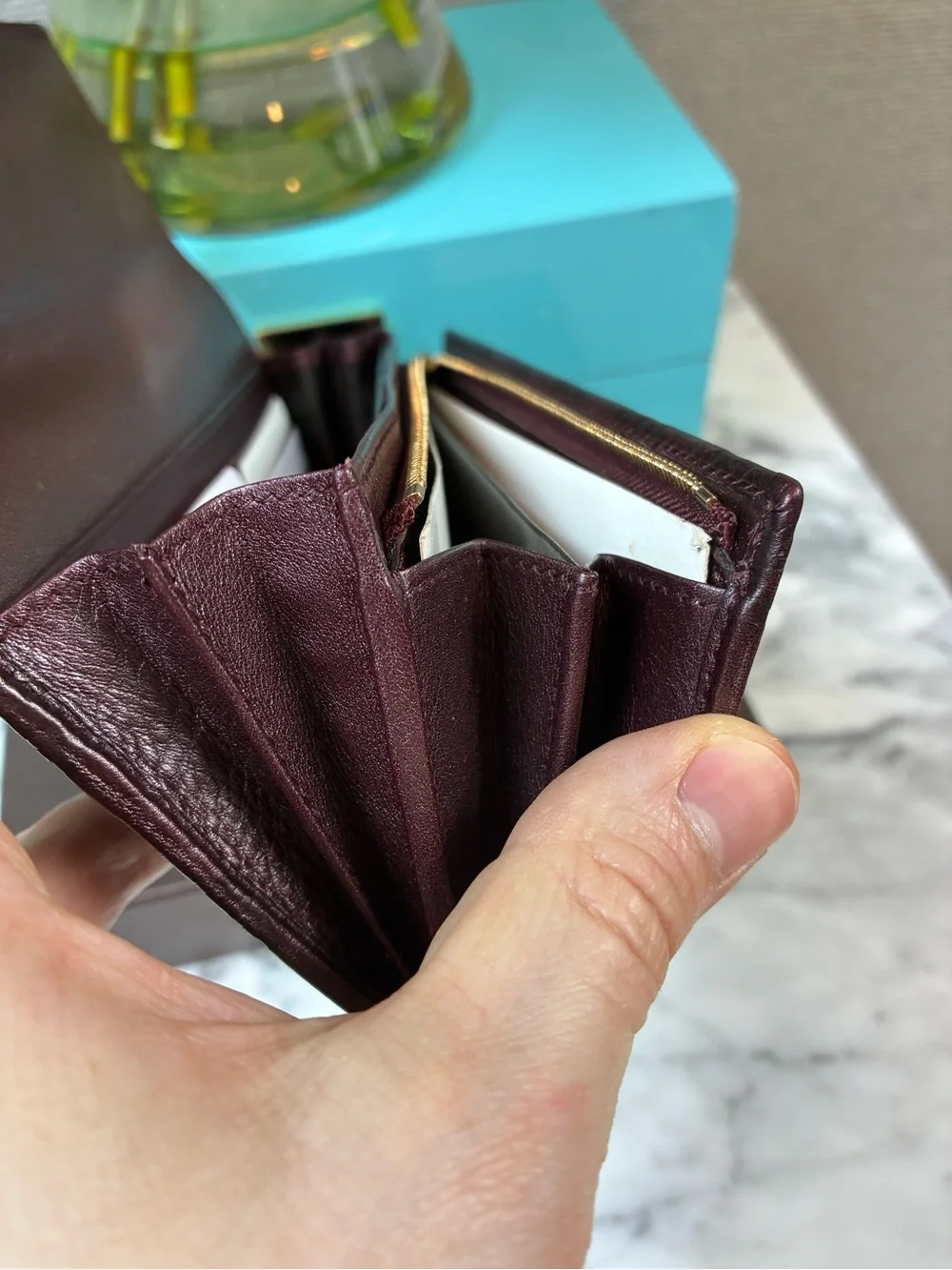 Gucci GG Dark Merlot Leather Snap Closure Wallet - NWOT Brand New Authentic - Picture 9 of 15
